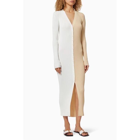 STAUD Dresses & Skirts - NWT STAUD Shoko Colorblock Body-Con Sweaterdress Size S $165